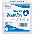 Dynarex Dynarex Gauze Pad, Sterile, 2inL x 2inW, 12 Ply, 2400 Pcs 3352